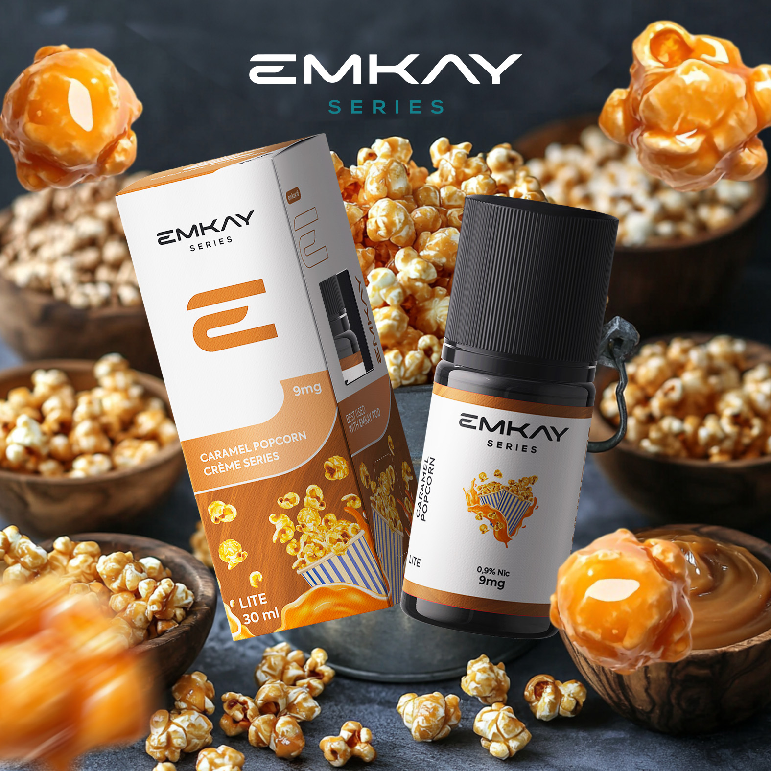 Emkay Caramel Popcorn Lite | Creme Series