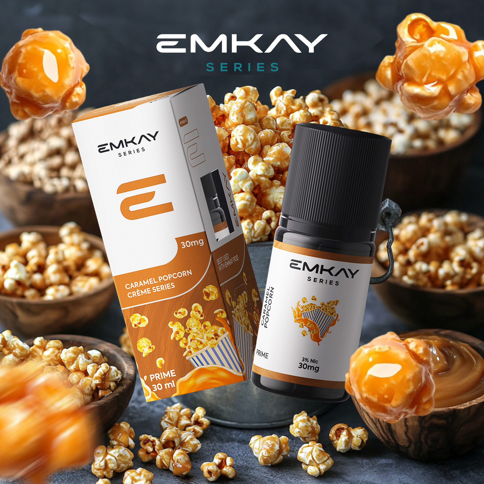 Emkay Caramel Popcorn Prime | Creme Series