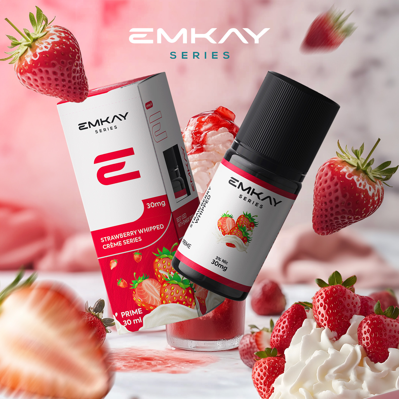 Emkay Strawberry Whipped Prime | Creme Series