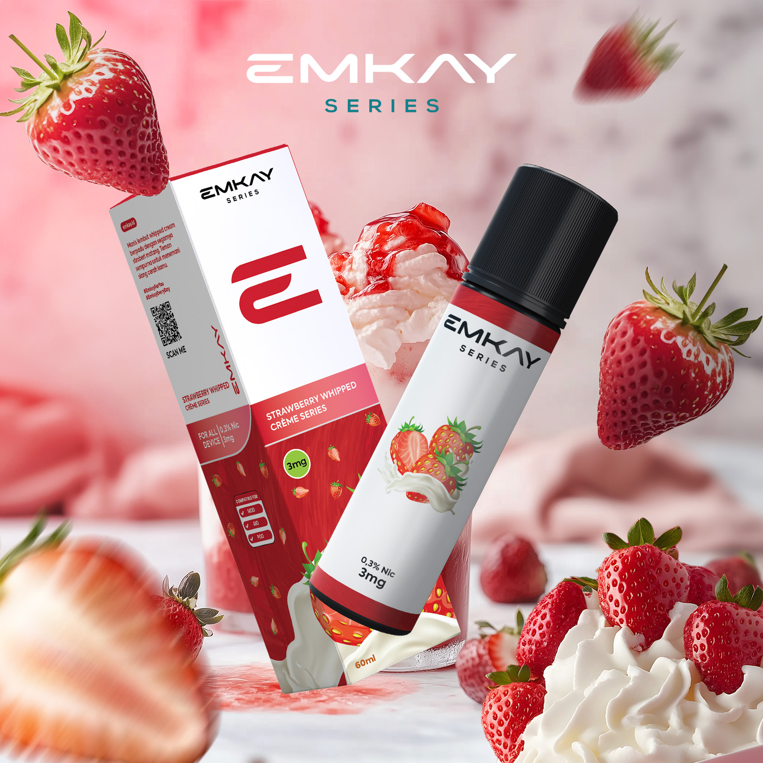 Creme Freebase Strawberry Whipped